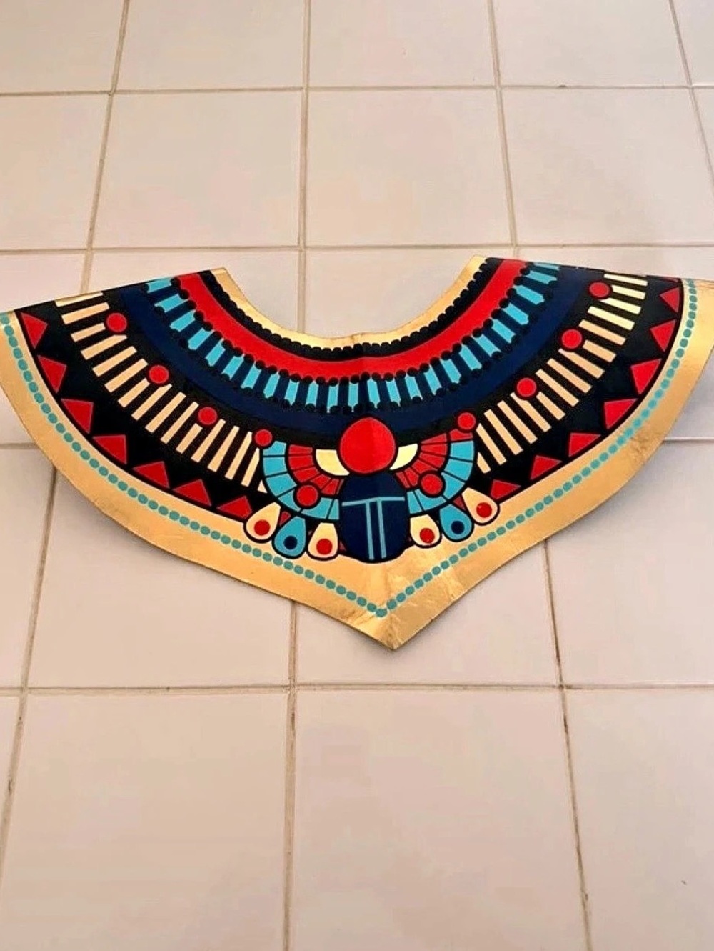 Egyptian Cleopatra King Tut Halloween Geometric Statement Collar Costume New